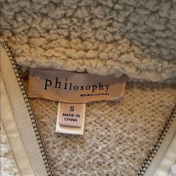 PHILOSOPHY Small faux fur, funnel neck, puff-sleeve jacket - Picture 2 of 5